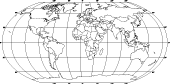 Blank world map (Robinson projection)