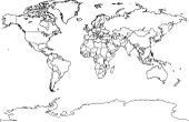 Blank world map (Miller projection)